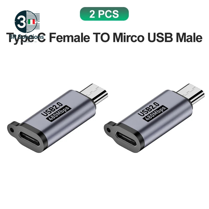 USB Type C Adapter Type C to Micro USB Converters Male to USB C Female
