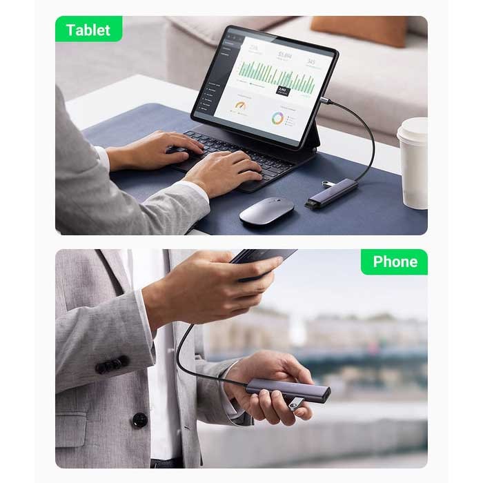USB-C Adapter 4-in-1 Hub USB-A USB Splitter for SmartPhones gallery