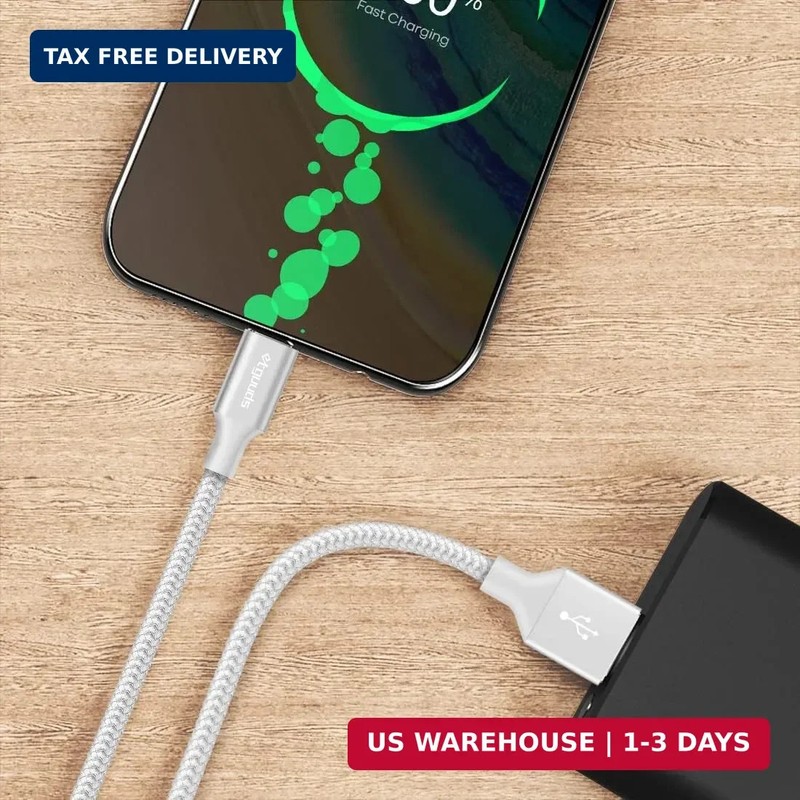 etguuds White Long USB A to USB C Cable 10ft, 2-Pack Fast Charging Type C Charge gallery