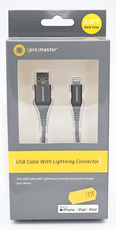 Promaster USB Cable with Lightning Connector 1m/3.3ft (MFi-Certified)