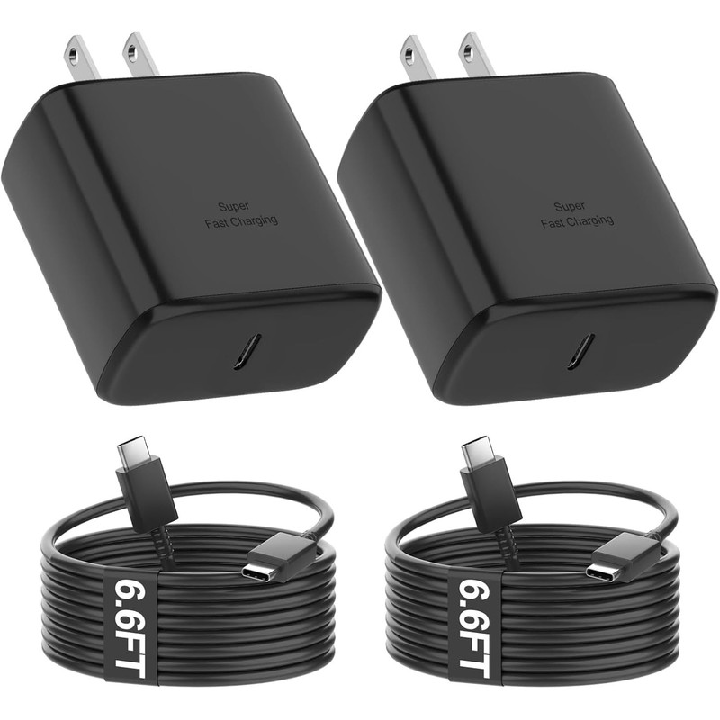 3 Pack 40W USB C Wall Charger Block Dual Port Fast Charging Adapter Plug Cube