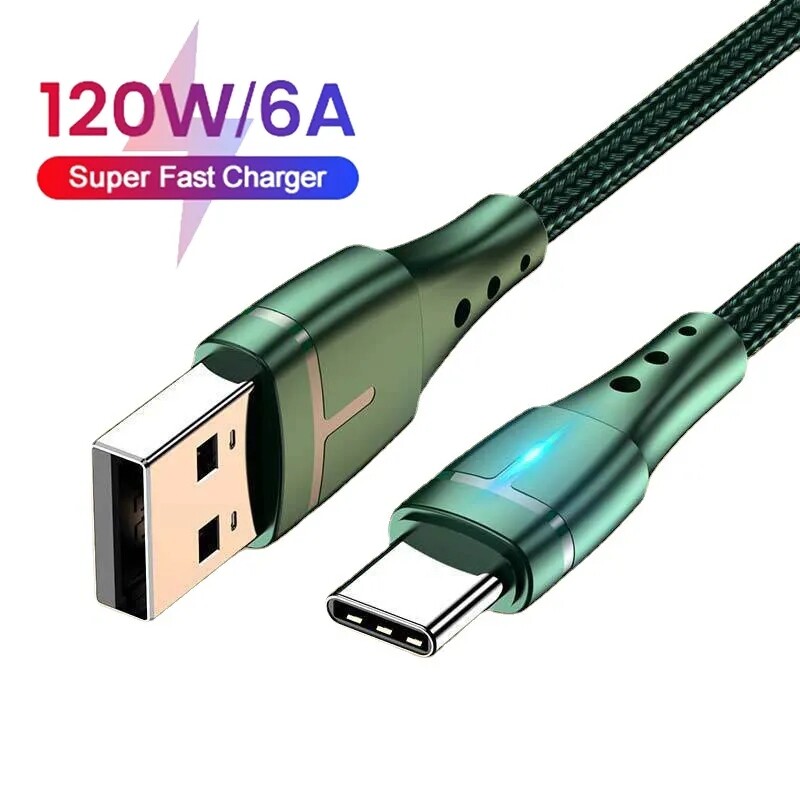 120W Apple iPhone compatible USB-A Charging Cable For IPhone 12 13 14 (3FT, 6FT) gallery