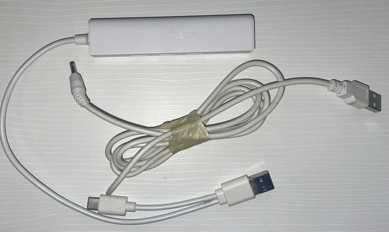 USB HUB Ethernet Adapter for Android USB-C Micro-USB OTG Cable with Power