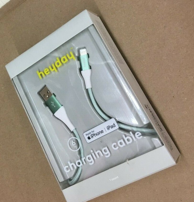 Heyday Charging Cable for iPhone/ iPad . 6 ft high charging speed