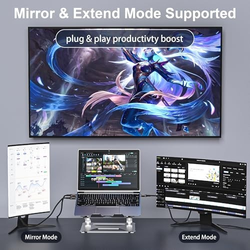 6" USB C Cable 0.5ft 2-Pack, 10Gbps Data Transfer, 4K Video Output, Fast Chargin gallery
