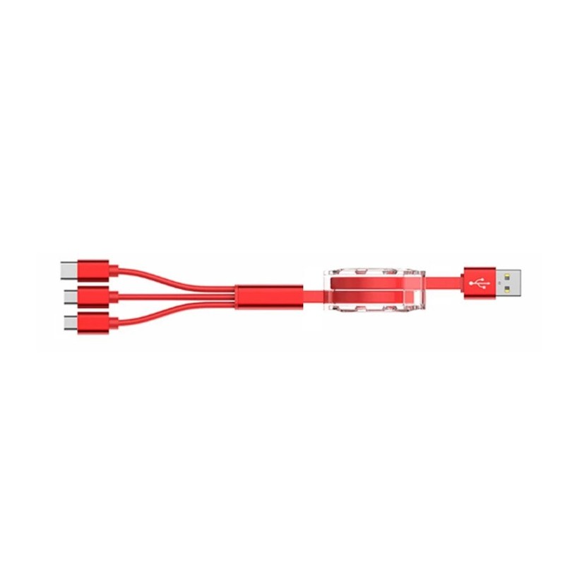 Multifunction Charging Cable, Telescopic, Data Cable 3 IN 1 USB Various Colors gallery