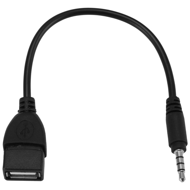USB jack, AUX, 3.5 mm jack for audio data charging cable black A8Z43476