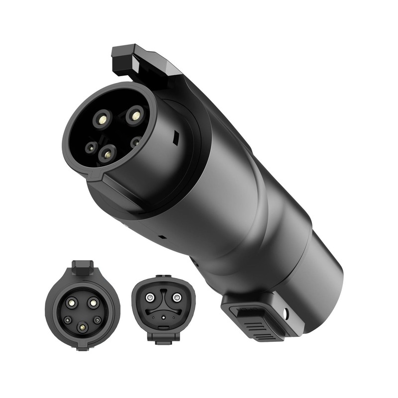 Nacs to J1772 Adapter - Portable - 80A 250V - IP65 - Fit For Tesla