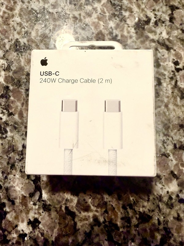 Genuine Apple 240W USB-C Charge Woven Cable for Macbook Pro iPad iphone 15 16 2M