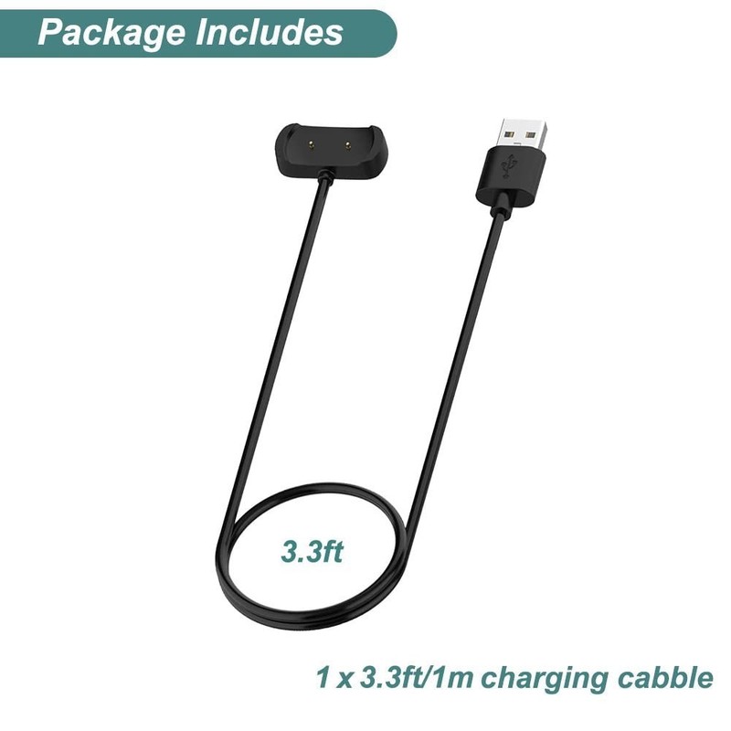 Charger for Amazfit Bip 5, Bip 3, Bip U, T-Rex Pro, GTS 4 Mini, GTS 2, GTS 2 ... gallery