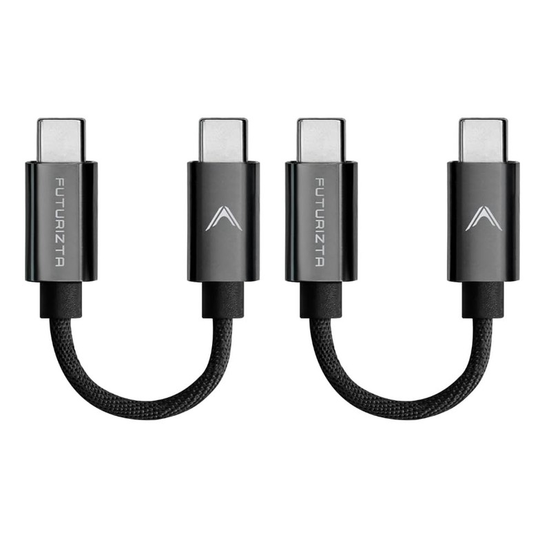 ® Zeus-X Short USB-to USB-Cable 2 Packs (0.33ft/0.1m) 60W 20V/3A -Fast Chargi…