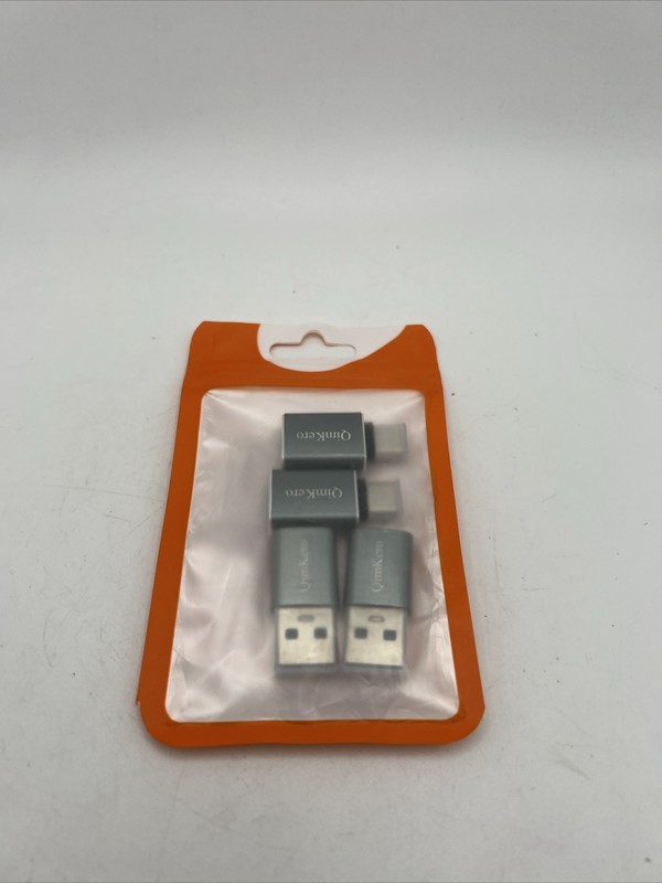 QimKero 2-Type C Female to a Male Charger Converter & 2- USB C Male to USB F