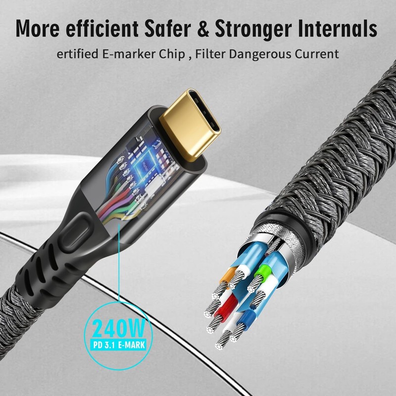2 x USB C 3.2 Gen2x2 20Gbps, Type C 4K@60Hz UHD Video 5A/240W PD3.1 Fast Char... gallery