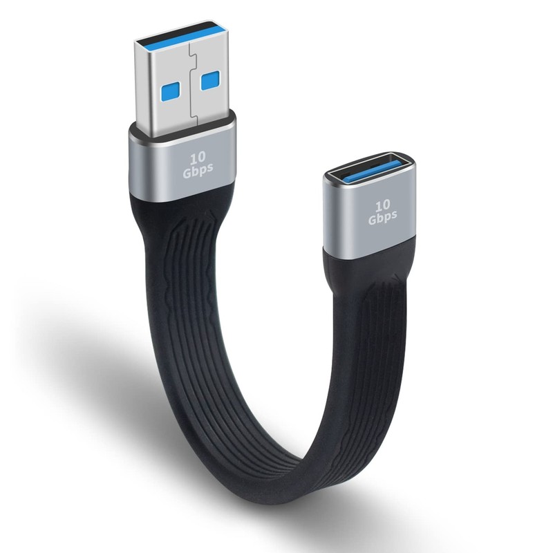 Poyiccot Short USB 3.0 Extension Cable, 5inch Flat FPC USB Extension Cable, 1…