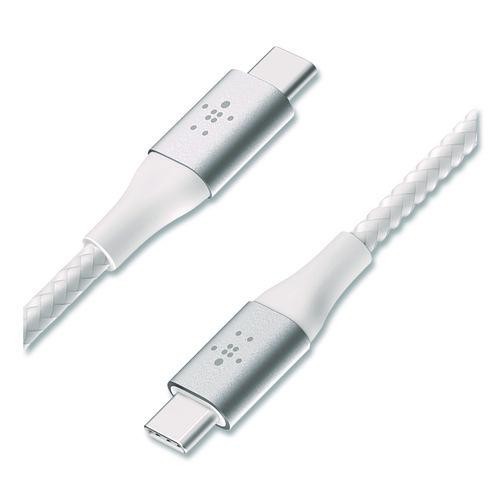 Belkin BOOST CHARGE Braided USB-C to USB-C Cable, 6.6 ft, White, 3/Pack gallery