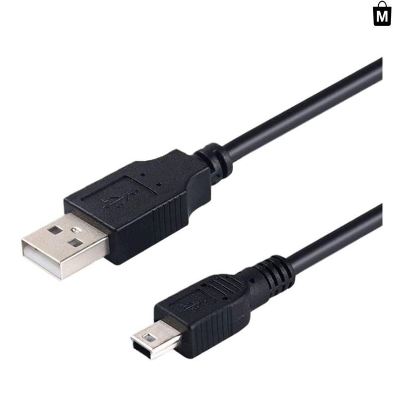 5ft Mini USB Charging Cable – Tangle-Free, Compatible with Uniden Scanners