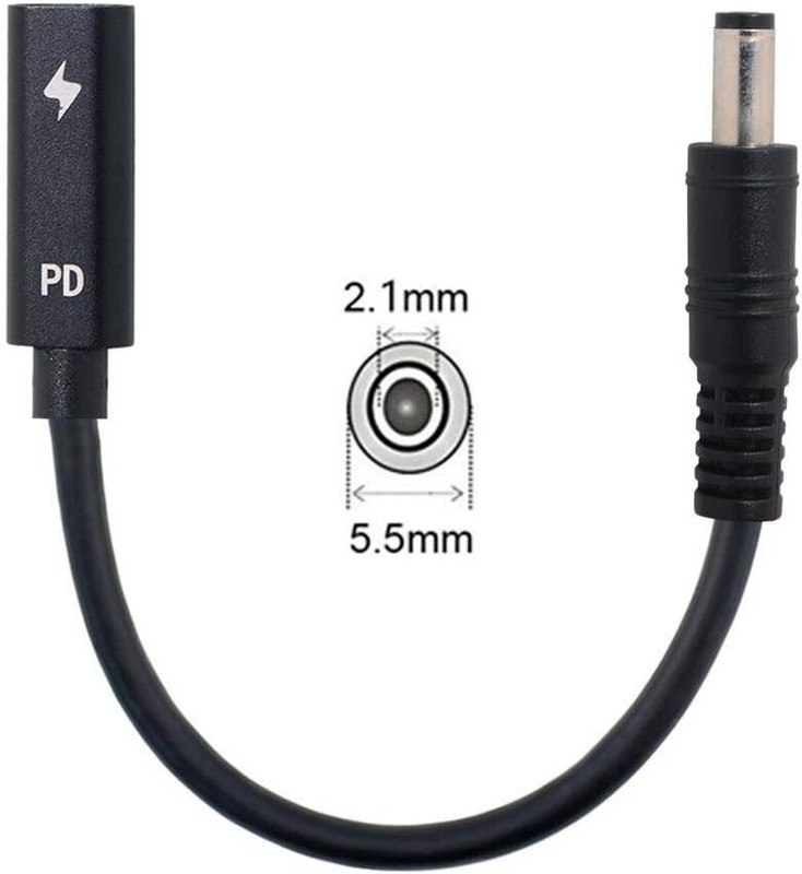 Stylish Type-C USB-C to DC Power Cable for Efficient Laptop Charging 18-20V gallery