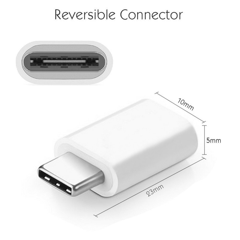 3 Pack USB 3.1 Type C Male to Micro USB Female Adapter Samsung Galaxy S8 - White gallery