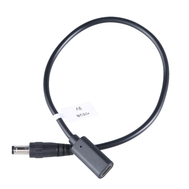 Type C Female to DC5525 Male Extension Cable Power Cord Wire Support 3A Current gallery