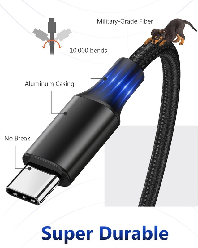 USB C Splitter Multi Charging Cable, USB A/C Fast Charging Cord, 4 in 2 Multi... gallery