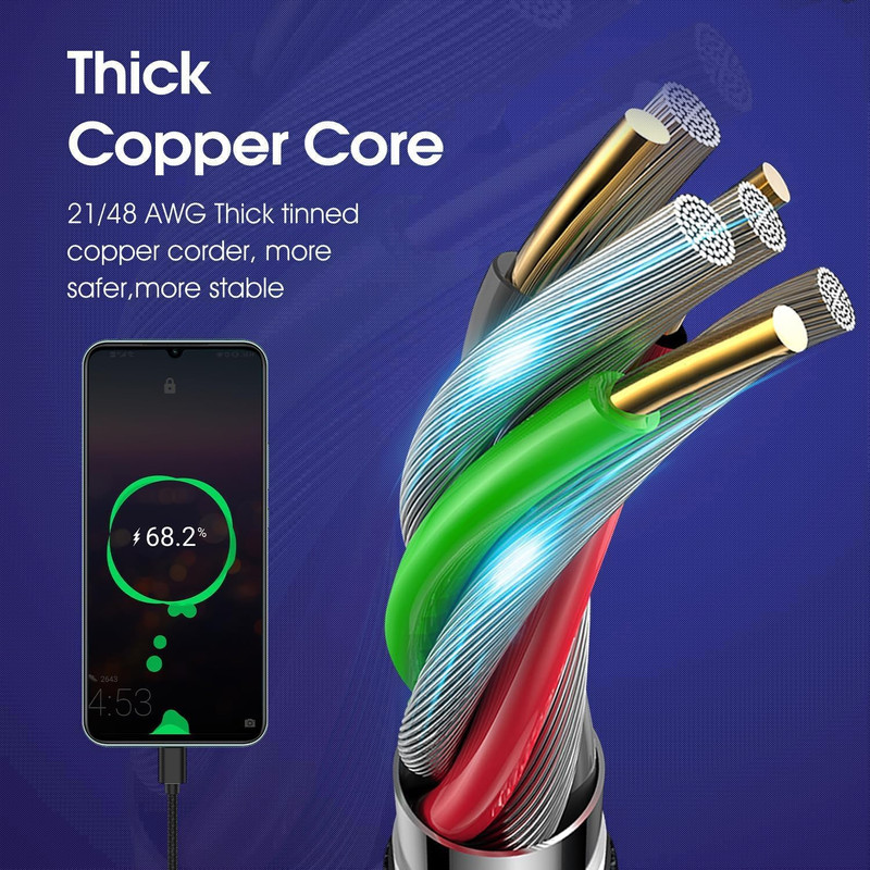 [3Pack 10Ft] Compatible with Samsung Galaxy S9 S10 S8 plus Charger Cord(3A Fast gallery