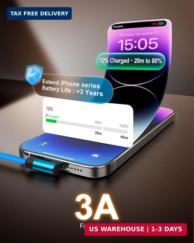 Right Angle USB C Cable Short 6 Inch, Silicone 3A Fast Charging Type-C Cord Comp gallery