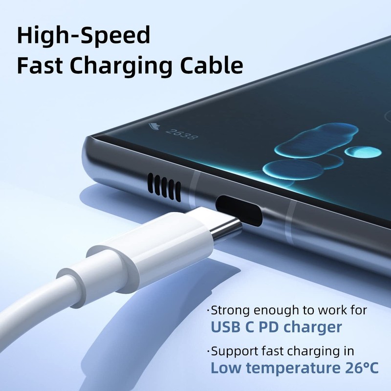 5PCS Lot 100W Type C Fast Charger PD USB C To C Cable 3/6FT For iPad Pro/Macbook gallery