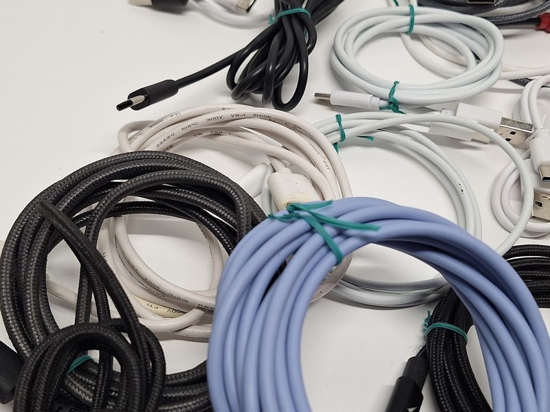 Lot of 30 Assorted USB Charging Cables Cell Phone Charger Cords gallery