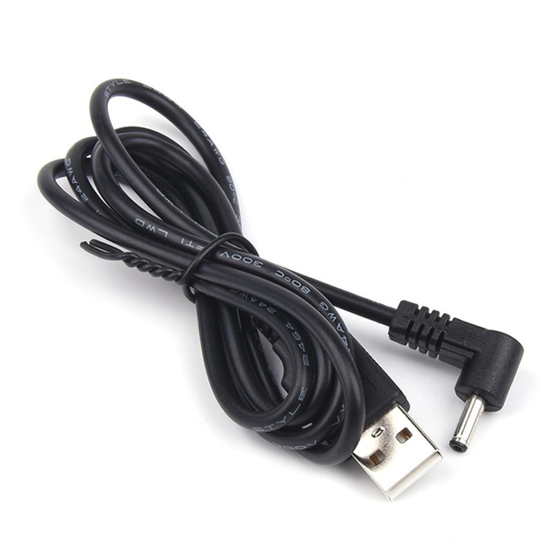 Efficient USB 2.0 A Male to DC 3.5mm Barrel Jack Cable - 3FT Length, 2.5A Output gallery