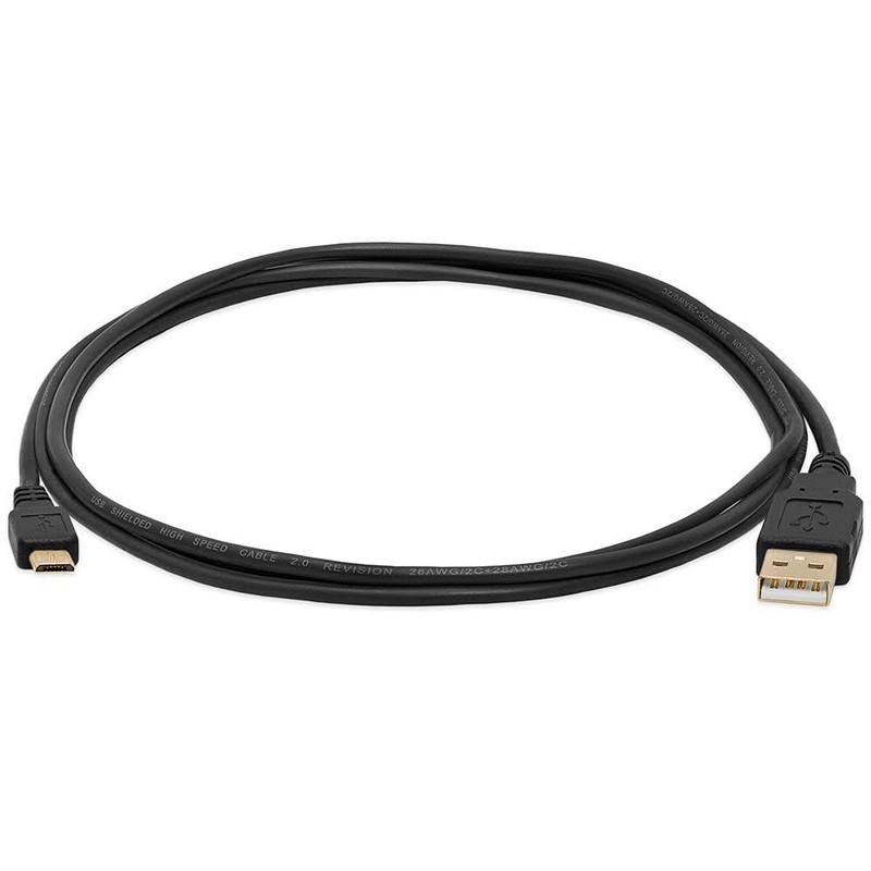 6FT Micro USB to USB A Cable 480Mbps High Speed Charging Data Transfer Black gallery