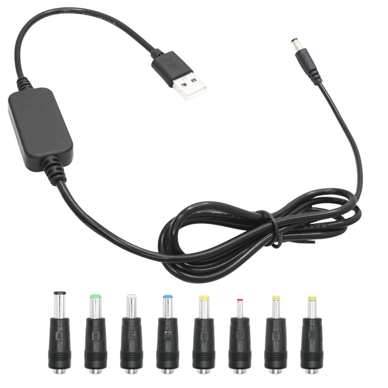 USB to DC Boost Converter Cable, USB 5V to DC 9V Boost Connector Cable, with …