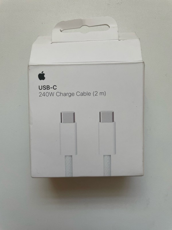 Genuine Apple USB-C 240W Charge Cable (2 m) – Braided – Tested & Working