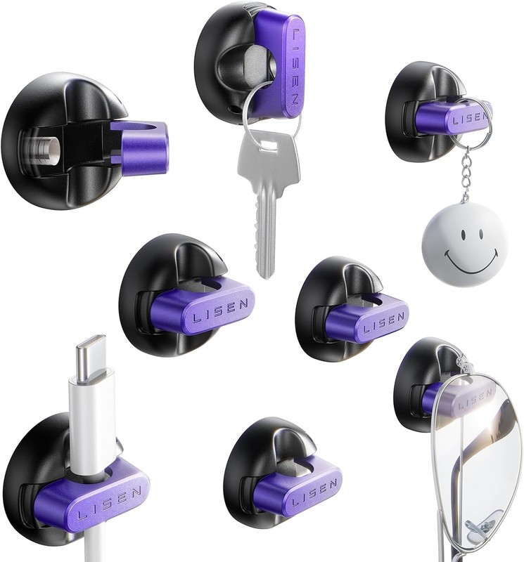 Magnetic Charging Cord Holder 8-Pack Charging Cord Organizer [1S Click-in], E... gallery