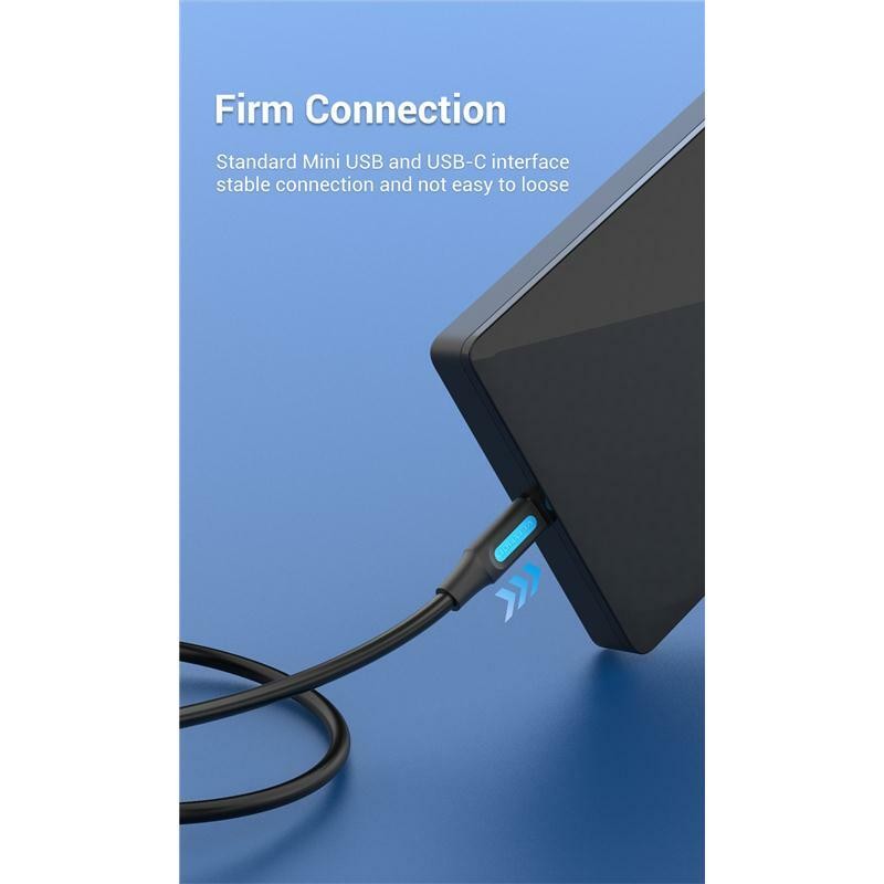 Mini USB to USB C Cable Data for Digital Camera MP3 Player Mini B USB Device PS3 gallery