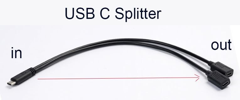 USB Splitter Charge Cable,1 Feet USB to 2 Dual Female Y Splitter Extension Ch... gallery