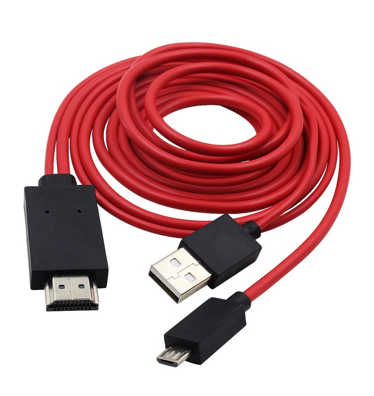 1080P MHL Micro USB 5Pin to HDMI/TV Cable For Asus LG ZTE Sharp Meizu Android gallery