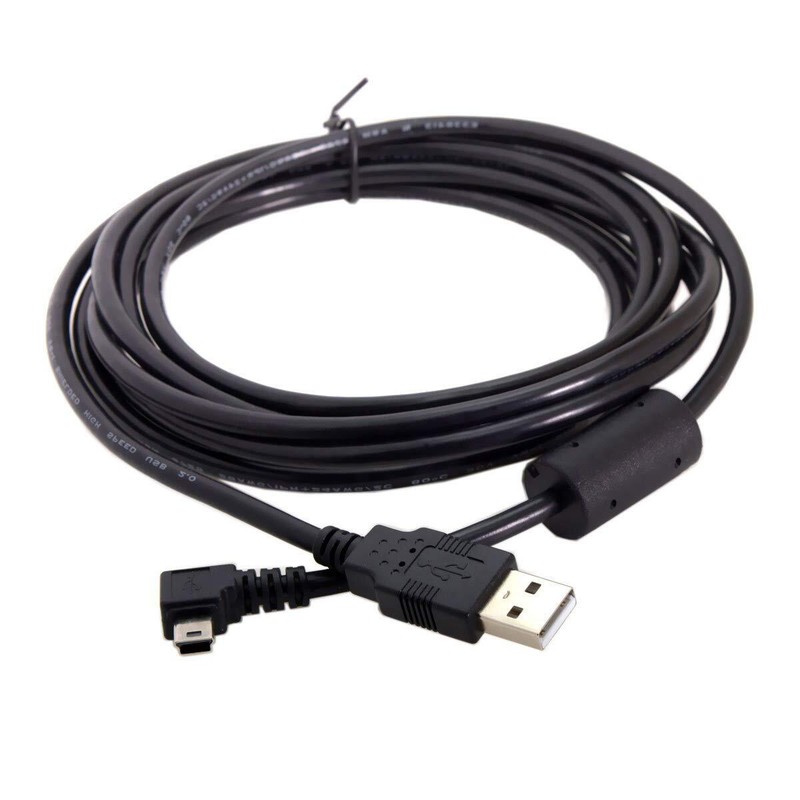 Mini USB B Type 5Pin Male Left Angled 90 Degree to USB 2.0 Male Data Cable wi... gallery