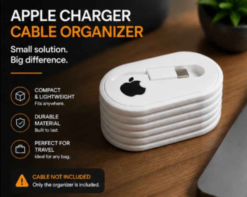Apple Charger Cable Organizer | Cable Management Case | Compatible with Original gallery
