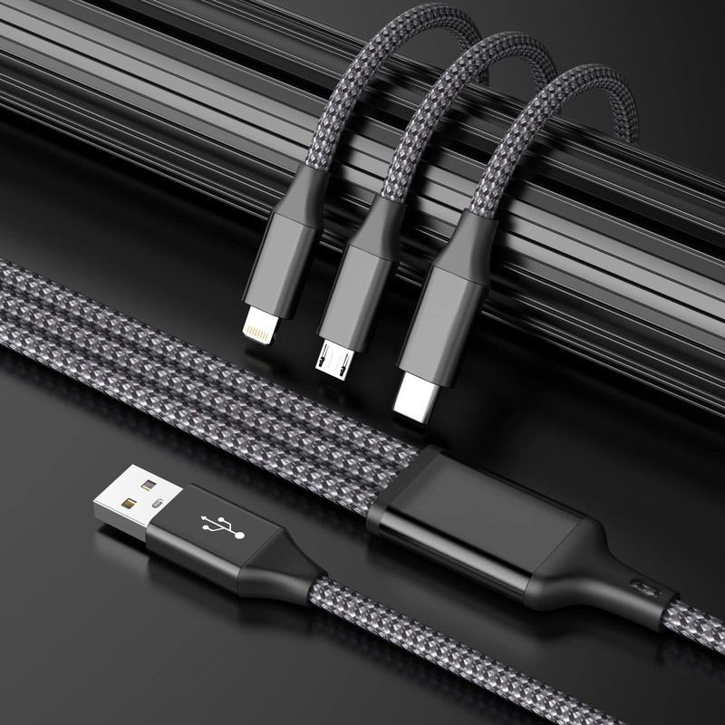 Travel Essentials Multi Charging Cable, USB Cable Universal Charger, 2Pc4FT gallery