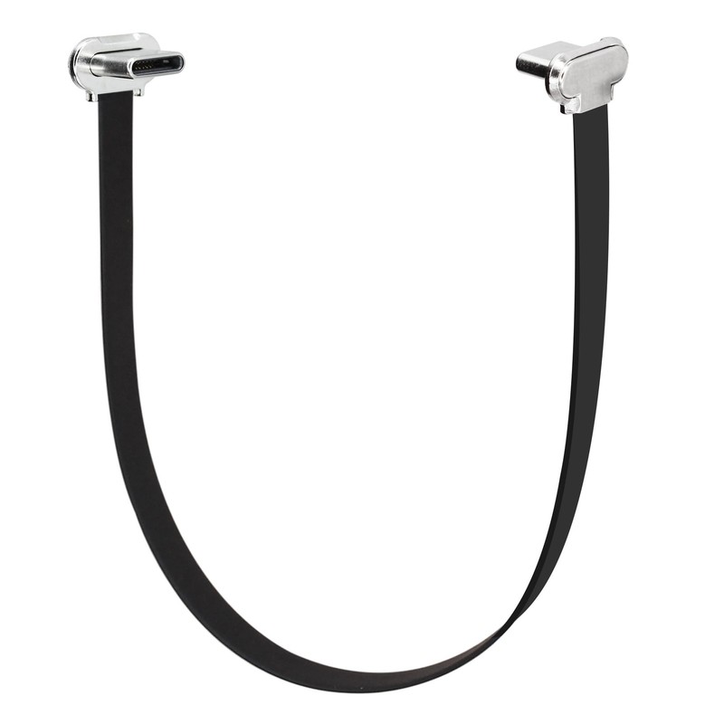 150mm/5.9in 90 Degree Dual Angle USB C Male To Male PD 65W Fast Charge Cord
