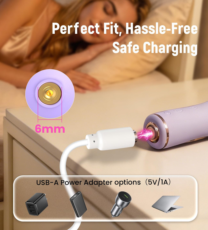 2.7Ft Magnetic USB DC Charger Cable 6Mm Single-Pin Replacement Fast USB gallery