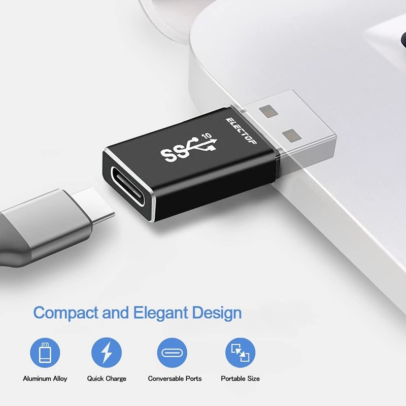 Double Sides 10gbps Usb 3.1 Gen 2 Male To Typec Female Adapter Support Both 10gb gallery