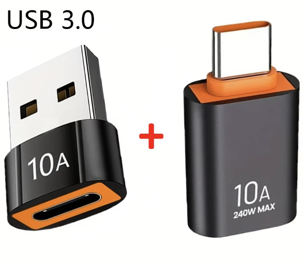 10A USB OTG Adapter USB 3.0 A Male To Type C Female Converter Fast Charger 120W