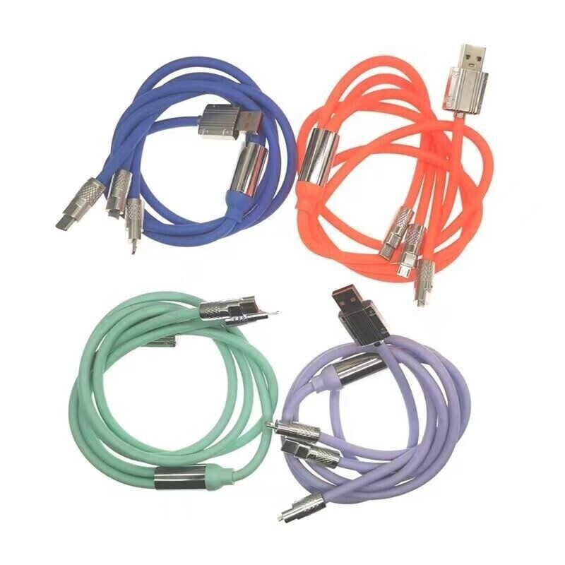 3 in 1 Fast Charging Cable Cell Phone Charger Cord For iPhone Type C Micro USB gallery