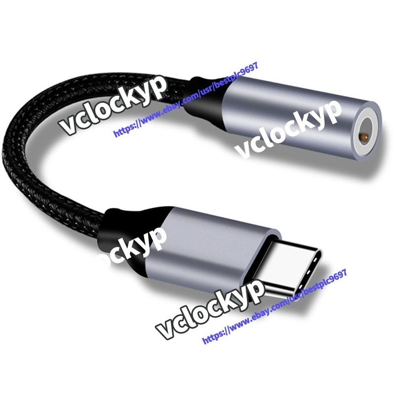 USB-C Type C to 3.5mm 1/8″ Aux Audio Jack Active DAC Headphone Adapter Cable