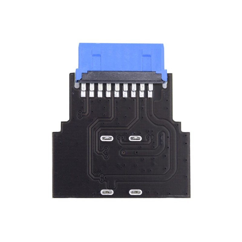 Dual USB 3.0 A Female to Motherboard 20/19 Pin Header Slot Adapter 5Gbps Hori... gallery