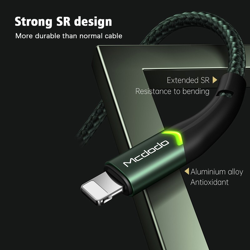 Mcdodo LED USB Charging Cable Charger for iPhone XS 11 12 Pro Max XR 7 gallery