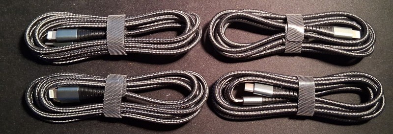4 Pack Apple Compatible USB-C to Apple Ipad Iphone Charger Cable Braded