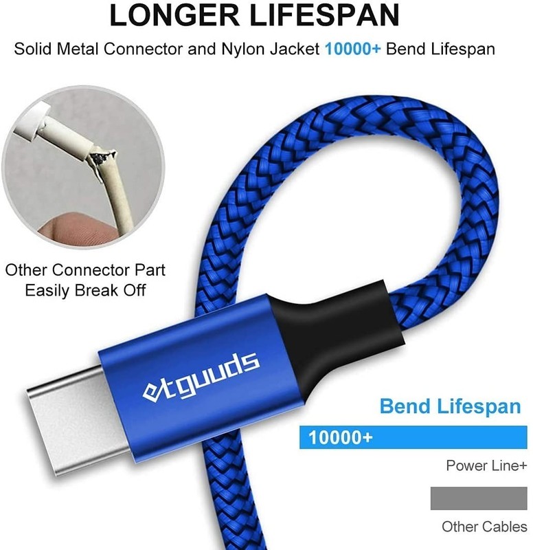 [16ft/5m Extra Long USB C Cable, USB-A 2.0 to USB Type C Cable Fast Charging gallery