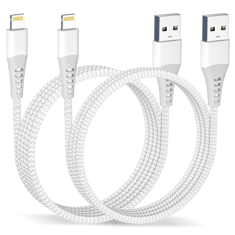 iPhone Charger Cord 3FT 2Pack [Apple Mfi Certified] USB Lightning Cable Nylon…